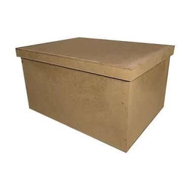 Imagem de Caixas Lisa Tampa de Sapato 46x30x13 Mdf Madeira - ATACADÃO DO ARTESAN