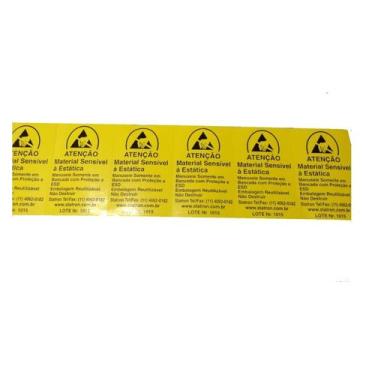 Imagem de Etiqueta de Identificação ESD Centro 100 pcs - Statron