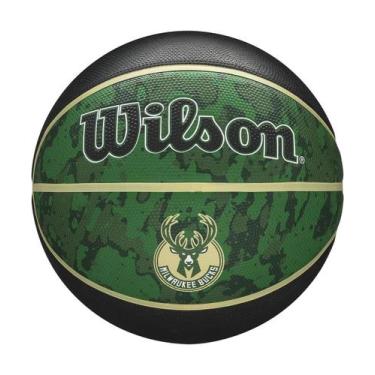 Imagem de Bola de Basquete Wilson NBA Team Tiedye Milwaukee Bucks 7