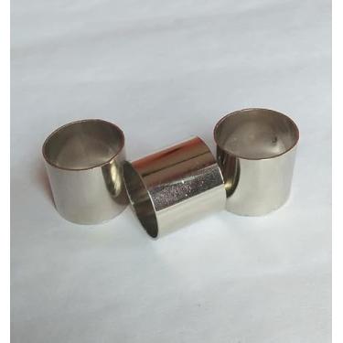 Imagem de Conjunto de 5 virolas de latão sólido para ferramentas de torno personalizadas ou alças de cinzel - Bengala de caminhada - acessórios de peças sobressalentes para varas de madeira - bengala de