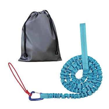 Imagem de #N/a Corda de reboque para bicicleta Cabo de tração para acessórios ao ar livre Durável Nylon Corda de tração para bicicleta de estrada elástico, Azul