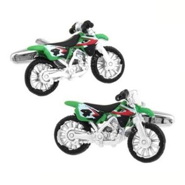 Imagem de Abotoaduras masculinas Moterbike SS Verde