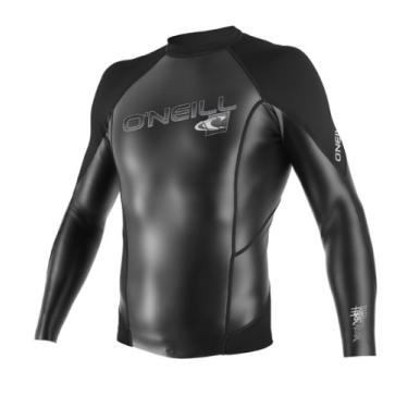 Imagem de O'Neill Wetsuits Hyperfreak RG8 Glide 1,5 mm manga longa gola redonda, preta, grande