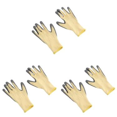Imagem de 3 Pares Luvas de Isolamento Luvas de Trabalho de Segurança Luvas de Borracha Antiderrapante Design Eletricista