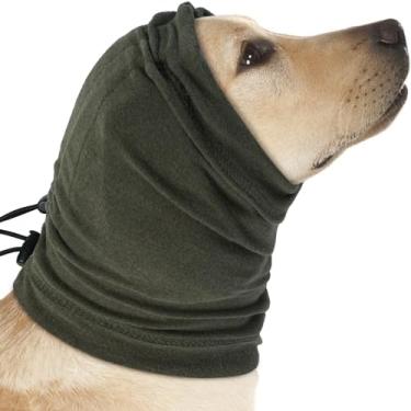 Imagem de Nanaki Moletom com capuz para cães com capuz antiderrapante para hematomas, protetor de ouvido ajustável para proteção de ruído, alívio da ansiedade, fogos de artifício, higiene, banho, 4 de julho