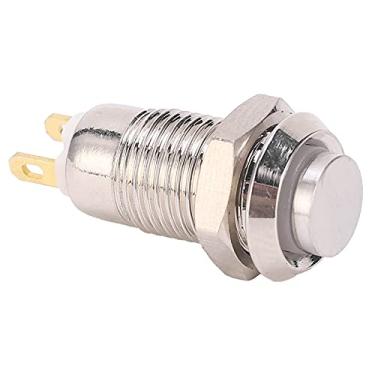 Imagem de Interruptor de Botão de Metal de Aço Inoxidável, Interruptor de Início de Travamento Automático à Prova D'água 3V, para Campainhas, Controle de Acesso, Ativação de Equipamento