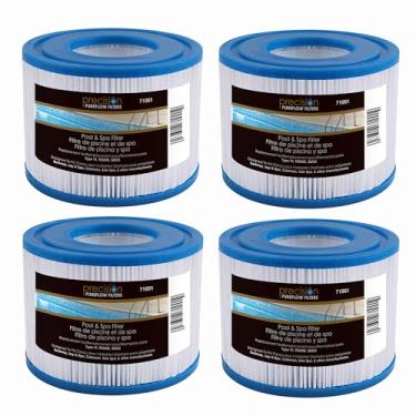Imagem de PRECISION PUREFLOW Filtro de piscina e spa, substituição para tipo VI, projetado para melhor ajuste, Lay-Z-Spa, Coleman e SaluSpa, pacote com 4