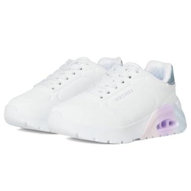 Imagem de Skechers Tênis feminino Uno Lite 2.0-vivid Pop, Branco/Multi, 11.5 Little Kid