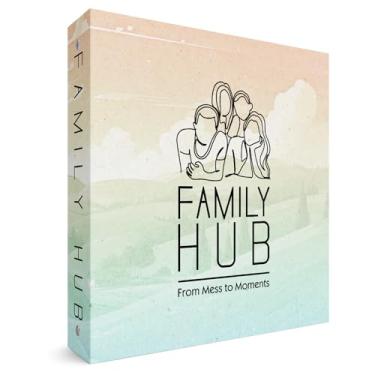 Imagem de Fichário de gestão familiar 21 x 28 cm, planejador doméstico, organize sua família e casa, ideal para organizar a vida ou como planejadora de mães, ótima ideia de presente para famílias