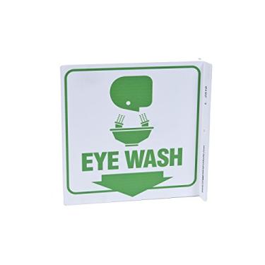 Imagem de Placa ZING 2519 Eco Safety L, lavagem dos olhos, 19 cm x 6,5 cm x 17 cm, plástico reciclado