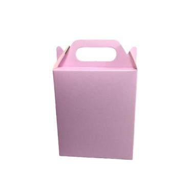 Imagem de 100 Mini Sacola Caixa De Papel Para Lembrancinha 16x4x10,5 - Gráfica U