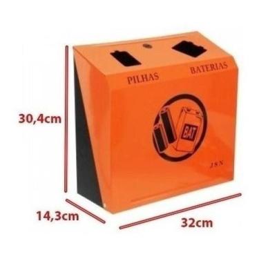 Imagem de Lixeira Coletor Para Descarte De Pilhas E Baterias - JSN