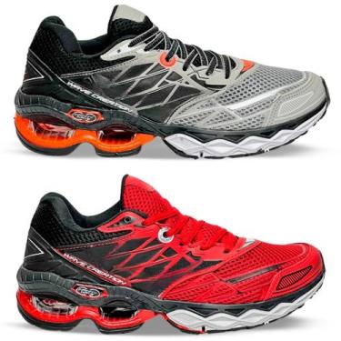 Imagem de Kit 2 Pares Tenis Masculino Esportivo Wave Orks Academia Corrida Confo