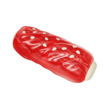 Imagem de LKMM Brinquedos para cães, lanches de escova de dentes de cola de mordida de cachorro, simulação de dentes de moagem, treinamento de salsicha vermelha, resistência à mordida, limpeza de dentes,