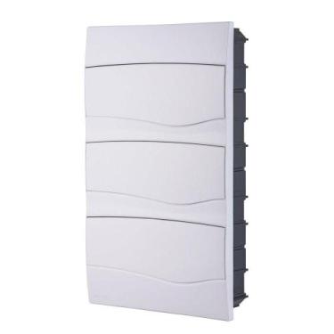 Imagem de Quadro De Distribuição De Embutir 36 Din Ou 24 Nema Tramontina Com Por