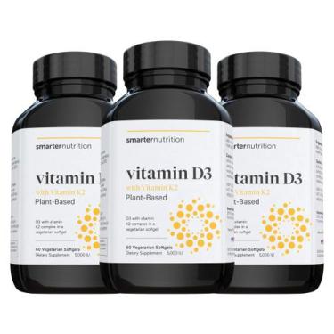 Imagem de Suplemento de Vitamina D3 5000 UI com K2 - SMARTERNUTRITION (Base Vege