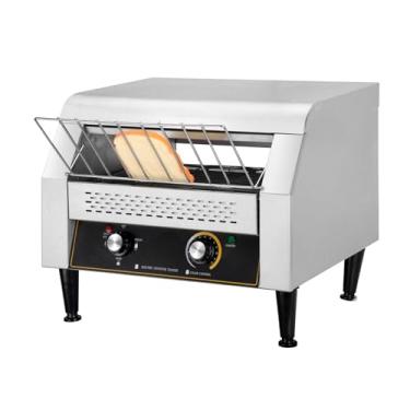 Imagem de KOUWO Torradeira Transportadora Automática 450 Fatias/Hora Correntes Máquina De Pão Para Pães Simples Pãezinhos Bagles Comercial (Torradeira Transportadora Comercial 450Pcs/H)