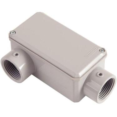 Imagem de Condulete Fixo 1" Tipo Lr Com Tampa Com Rosca Npt E Com Pintura Eletro