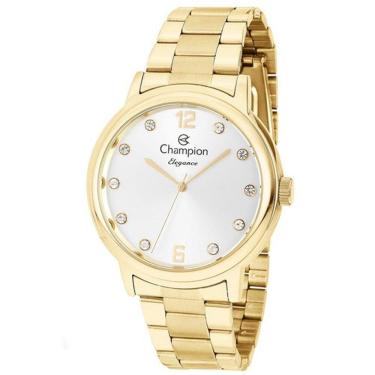 Imagem de Relógio Champion Feminino Dourado Fosco Cn28437h