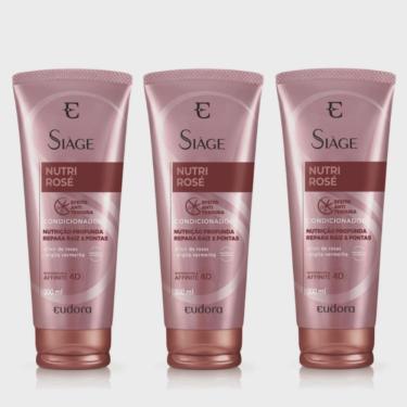 Imagem de 3 Condicionador Eudora Siàge Nutri Rosé 200ml