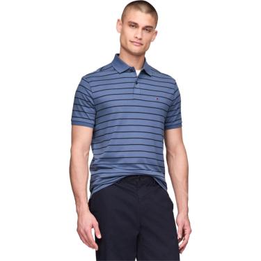 Imagem de Camisa polo Tommy Hilfiger de algodão líquido de ajuste regular para homens