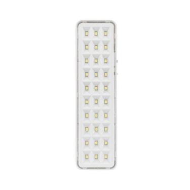 Imagem de Kit com 10 luminárias de emergência bivolt 30 led super slim - SEGURIM