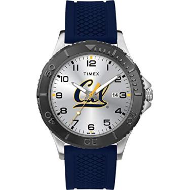 Imagem de Timex Tribute Relógio masculino Gamer 42 mm Quartzo com pulseira de silicone, California Golden Bears, Relógio de quartzo