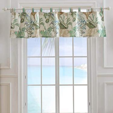 Imagem de Barefoot Bungalow Valance de janela Atlantis, 213 x 48 cm, Jade