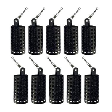 Imagem de Gaiola de isca de pesca de metal para carpa, alimentador, suporte de isca, cesta de armadilha, 10 peças, 30 g, gaiola de isca de pesca