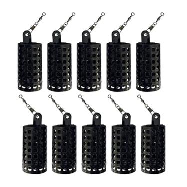 Imagem de Gaiola de isca de pesca de metal para carpa, alimentador, suporte de isca, cesta de armadilha, 10 peças, 30 g, gaiola de isca de pesca
