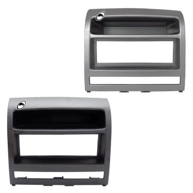 Imagem de Moldura 1 Din Fiat Idea Palio Strada Siena CD / MP3 DVD - Cinza Kiron ou Prata