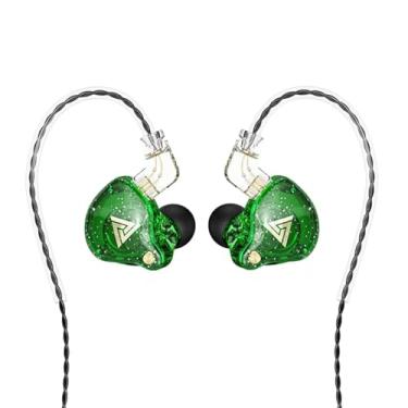 Imagem de CNWUJASS QKZ AK6 PRO Wired Earphone, 11mm Strong Magnetic Dynamic Headphone, Sports Running Earbuds, in Ear DJ Music Headset with Microphone (Green)