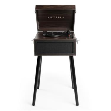 Imagem de Victrola Liberty – toca-discos Bluetooth – toca-discos 5 em 1 com fluxo de vinil, rádio FM, reprodução USB, alto-falantes embutidos, use como suporte ou leitor de mesa (expresso)