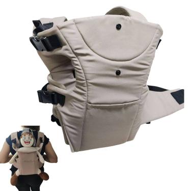 Imagem de Canguru Carregador Bebe Criança Sentado Passeio Viagem Seguro Resistente Bolso Alça Ajustavel Pratico Confortavel