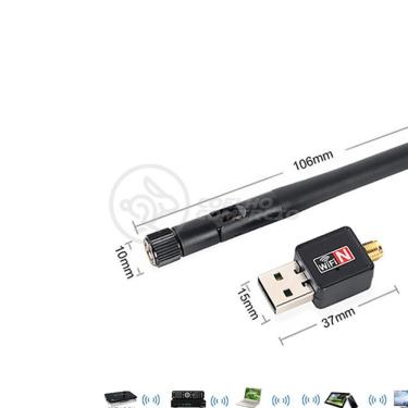 Imagem de Antena Usb 2.0 Receptor De Wifi Wireless Internet Sem Fio 1200Mbps 802.Inn Pc Notebook 48