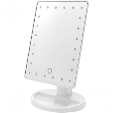Imagem de Espelho De Led Para Maquiagem Portatil Retangular Branco