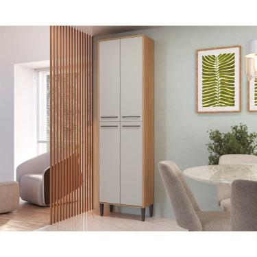 Imagem de Paneleiro Duplo 4 Prateleira 2 Portas 63 Cm Jade Freijo-arenas