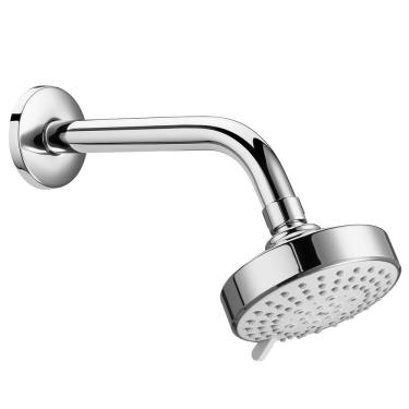 Imagem de Chuveiro Com Tubo Parede Redonda 10cm 3 Jatos Stella Cromado