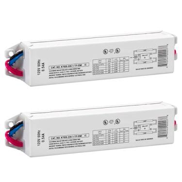 Imagem de OHLECTRIC Substituição Para Reator Fluorescente Eletrônico Keystone Kteb-220-1-Tp-Emi 2 Lâmpadas T12, Entrada De 120 V Com Partida Instantânea, Fator Lastro 0,88, Aprovado Pela Ul