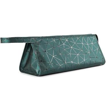 Imagem de Ezindraw Estojo De Viagem Compatível Com Dyson Airwrap E Modelador Cachos/Shark Flexstyle, Organizador Portátil À Prova D'Água Para Acessórios Cabelo, Secador Armazenamento (Verde Esmeralda)