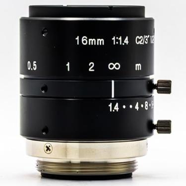 Imagem de GOYO - GM6HR31614MCN Lente focal fixa de 6 megapixels, formato de 2/7.6 cm, montagem C, distância focal de 16 mm, 170lp/mm, série MEGA6 GMHR3