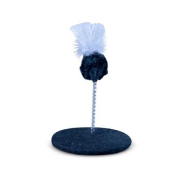 Imagem de Brinquedo Gato Mola Maluca Chocalho Brinquedo Para Gatos Exclusivo Tipo Arranhador Gato (Lunar)