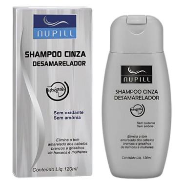 Imagem de Kit Shampoo Cinza Nupill Desamarelador Cabelo Grisalho Loiro Cinza Esc