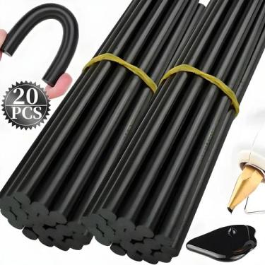 Imagem de Bastões De Cola Quente De 7mm, Adesivo Preto Alto Para Reparo De Dente