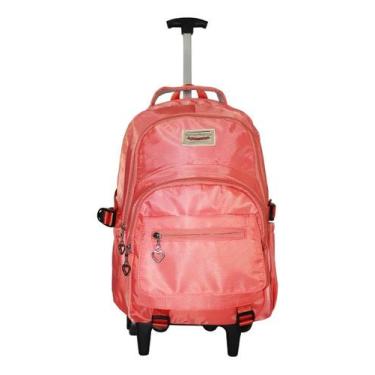 Imagem de Mochila Sacray Fashion Juvenil Infantil Rodinhas Escolar Top, Mochila