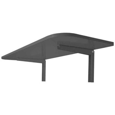Imagem de Mesa Dobrável Parede Articulada 50X40Cm Preta Multivisao
