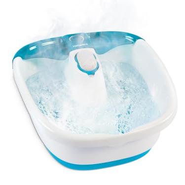 Imagem de Homedics Bubble Mate Foot Spa, banho de pés controlado pelo toque com bolhas revigorantes e à prova de respingos, nódulos de massagem elevados e pedra-pomes removível
