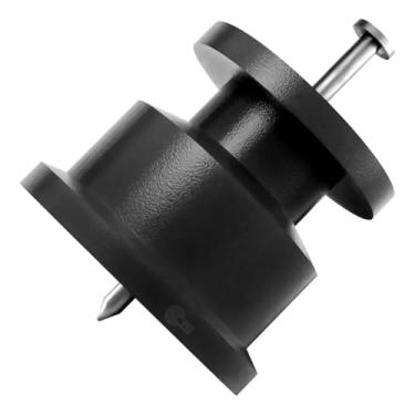 Imagem de Isolador Roldana Com Prego P/Cerca Elétrica - 100un Preto/Amarelo (Preto 36x36)