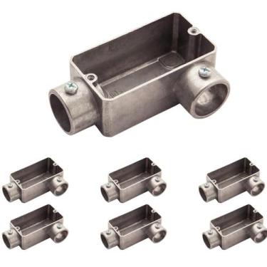 Imagem de 7 Condulete Alumínio LL 3/4 Sieg S/placa S/rosca