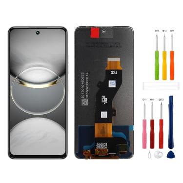 Imagem de SwarKing Substituição compatível com Tecno Spark 30 4G KL6 (Preto Sem Moldura) Tela LCD Touch Screen Digitalizador Montagem com Ferramentas de Reparo